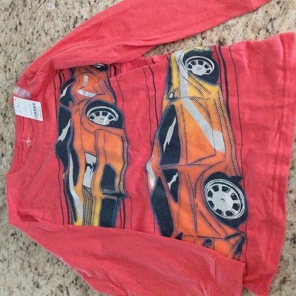 Carter's, long sleeve, car shirt